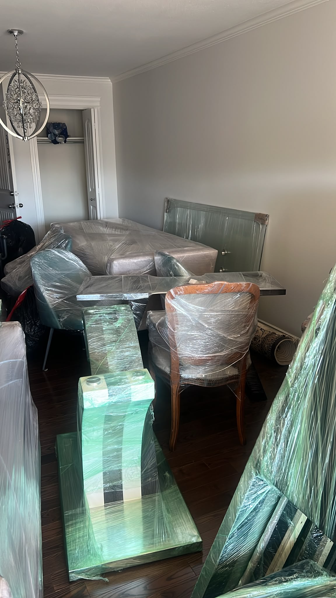 Moving boxes ready for a home relocation