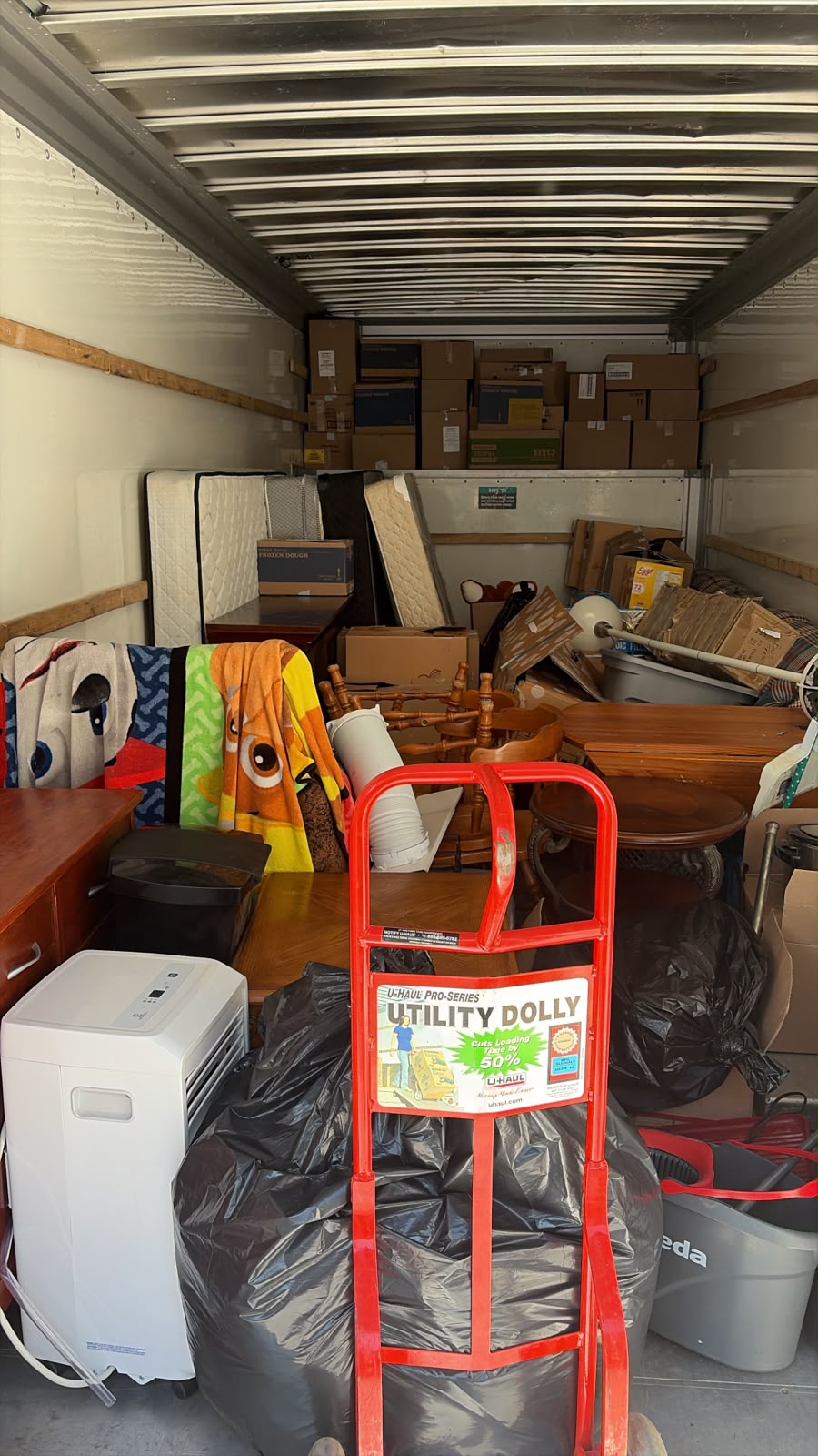 Furniture handled carefully during a move